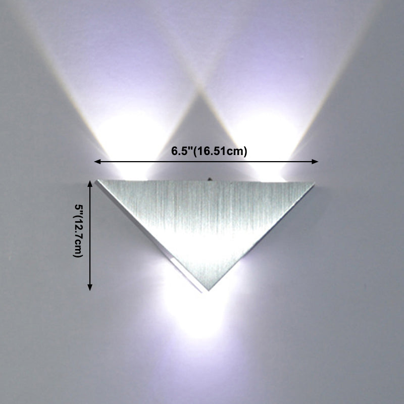 Contemporary Style Geometric Wall Mounted Light Metal Multi Lights Wall Washer Sconce