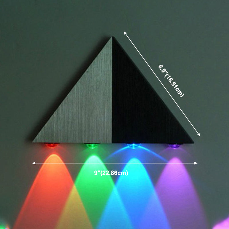 Contemporary Style Geometric Wall Mounted Light Metal Multi Lights Wall Washer Sconce