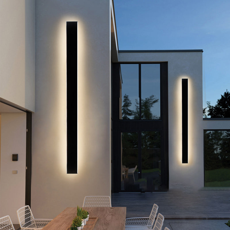 Contemporary Linear Sconce Light Fixtures Metal 1 Light Wall Mounted Light