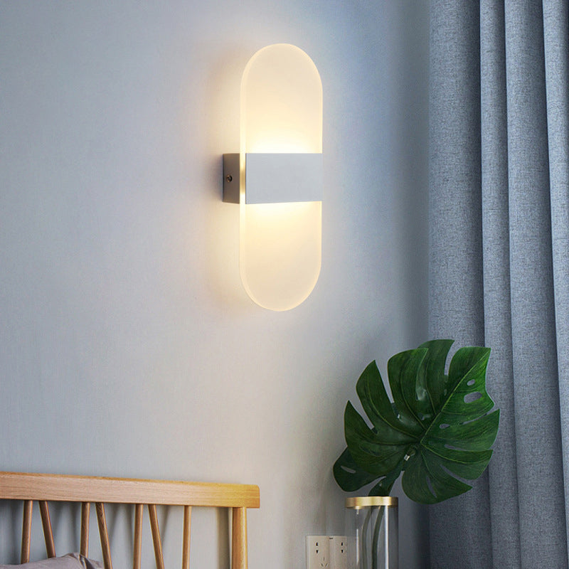 LED LED LED GEOMÉTRICA CONTAMÉTRICA Metal 1 Luz de pared de luz