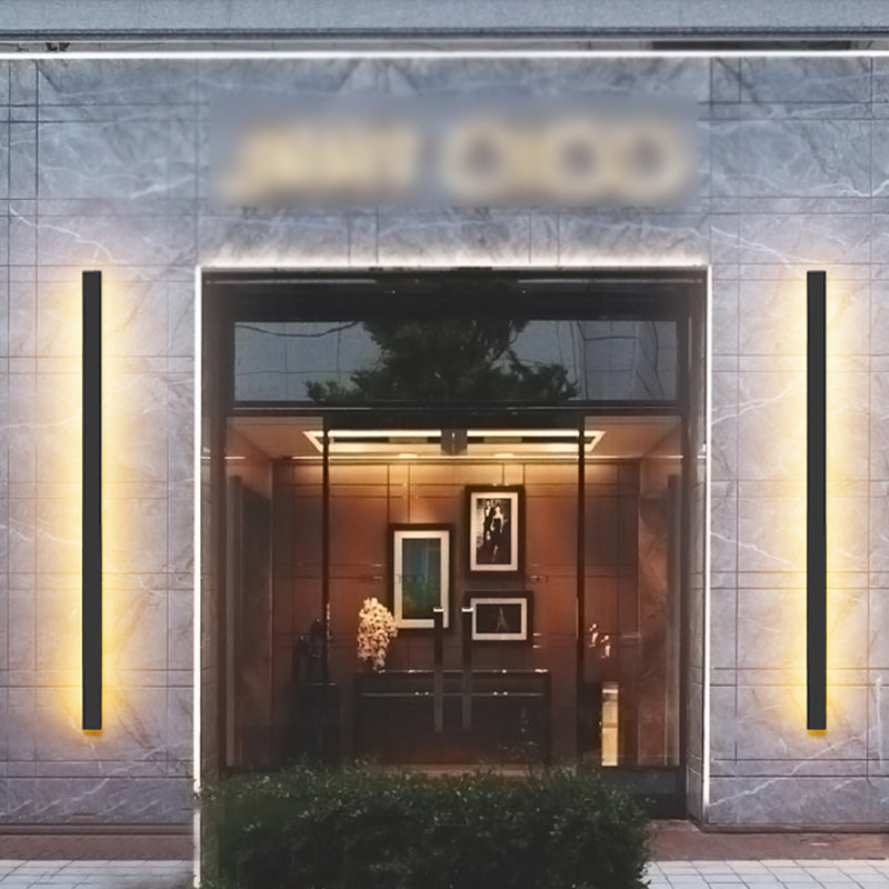 Luz de la plataforma lineal contemporánea Metal 1 Luz Led Mural Luz Montada Luz