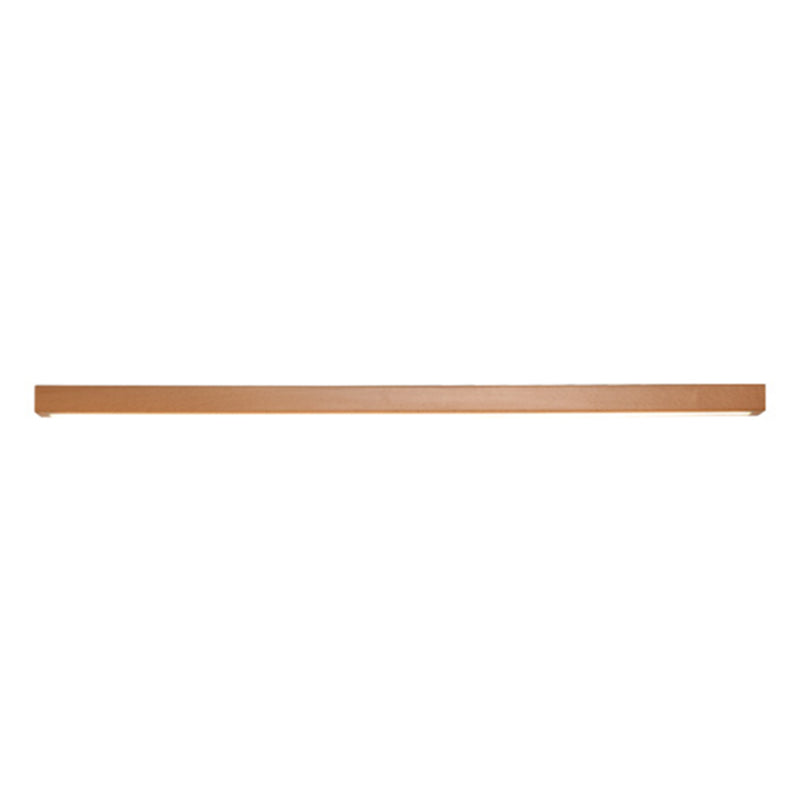 Wood Linear Wall Lighting Modern Style 1-Light Wall Mounted Light Fixture in Brown