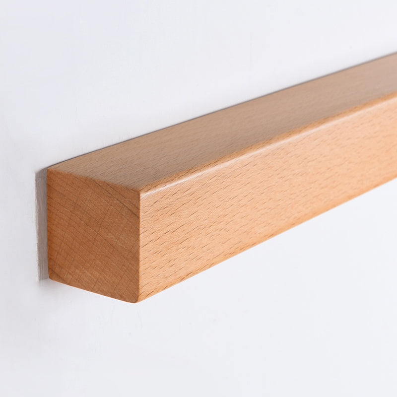 Wood Linear Wall Lighting Modern Style 1-Light Wall Mounted Light Fixture in Brown