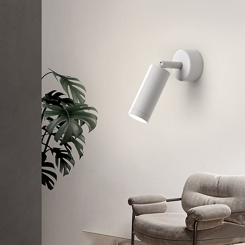 Metal Half Cylinder Reading Wall Lighting Modern Style 1-Light Wall Mounted Light Fixture