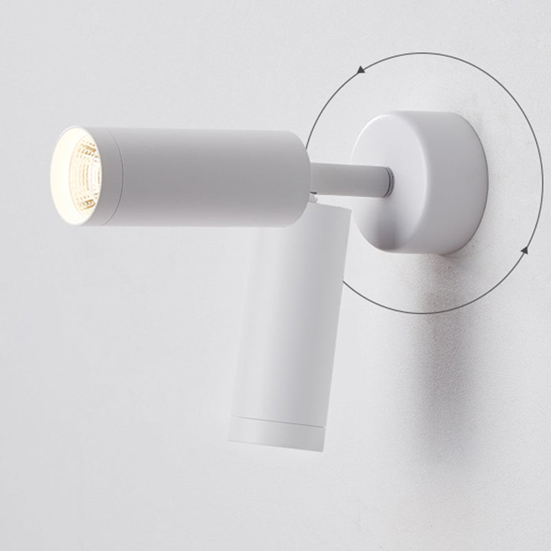 Metal Half Cylinder Reading Wall Lighting Modern Style 1-Light Wall Mounted Light Fixture