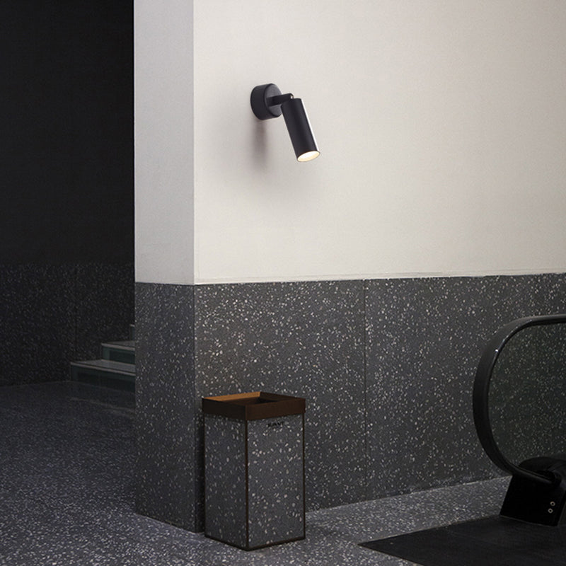 Metal Half Cylinder Reading Wall Lighting Modern Style 1-Light Wall Mounted Light Fixture