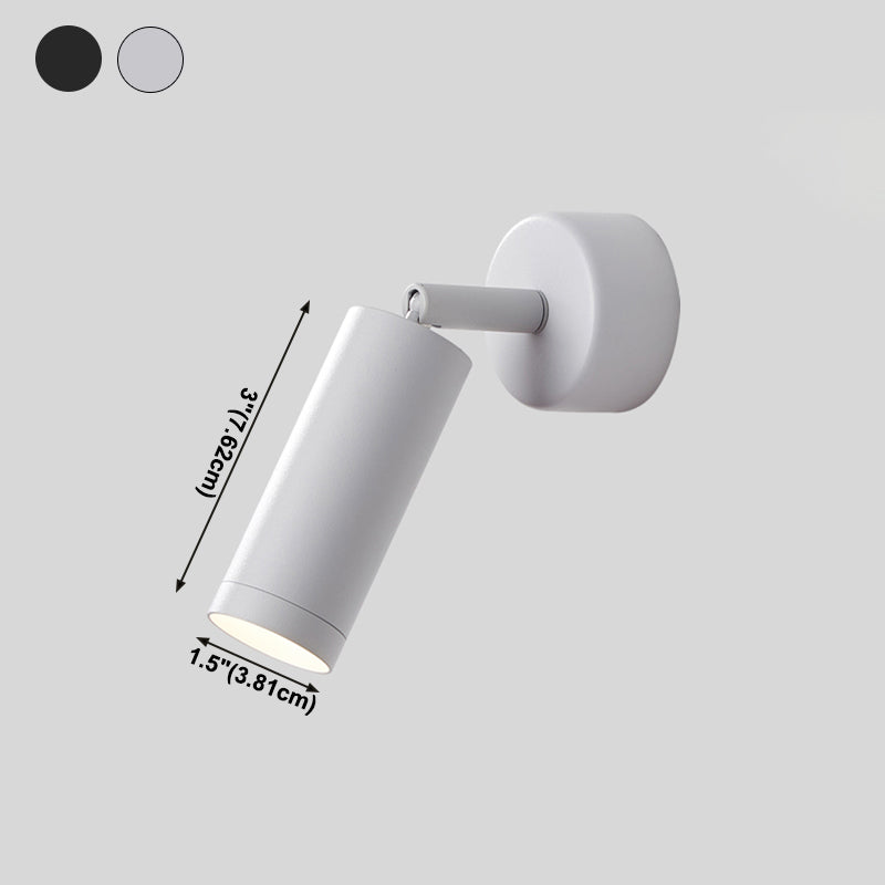 Metal Half Cylinder Reading Wall Lighting Modern Style 1-Light Wall Mounted Light Fixture