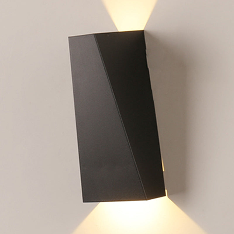 Metal Geometric Shade Wall Lighting Modern Style 2 Lights Wall Mounted Light Fixture