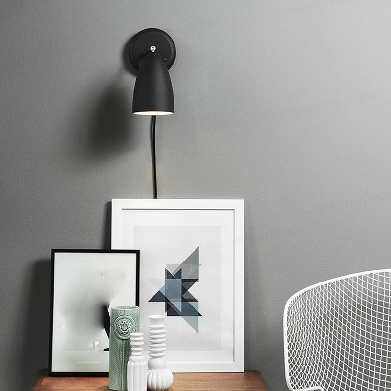 Metal Geometric Reading Wall Lighting Modern 1 Light Wall Mounted Light Fixture