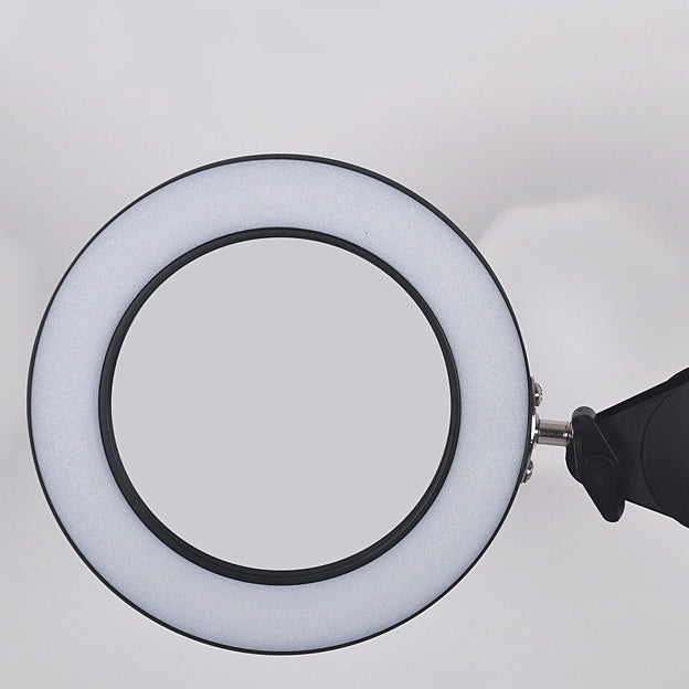Circle Night Table Lamp Modern Style Metal One Light Nightstand Lamp