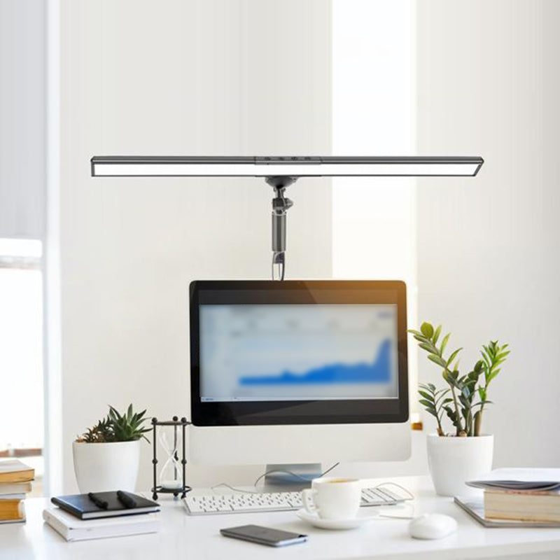 Lampe de table de chevet à LED en métal dans la lampe de table intérieure réglable moderne à style concis moderne