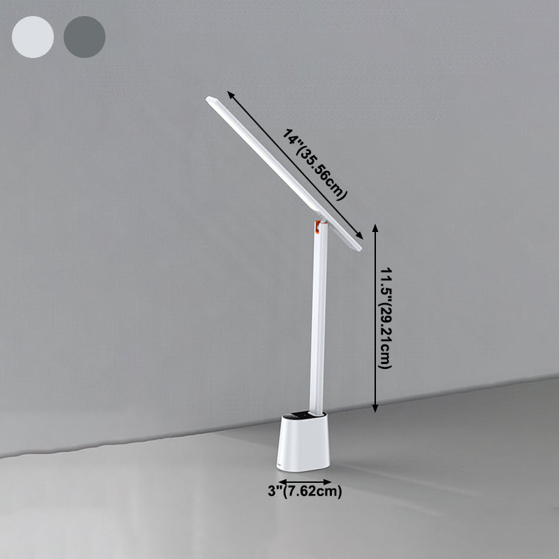 Lampe de table à LED concise moderne lampe de table linéaire en métal pour chambre à coucher