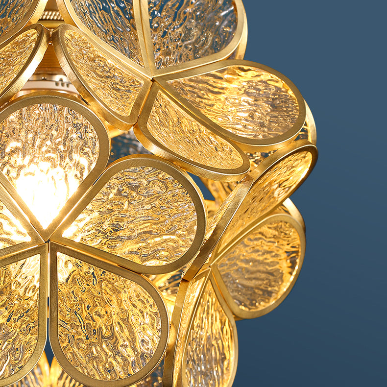 Verre Sphérique Shade Hanging Lights Modern Style 1 Tête Hanging Mount Fixture For Dining Room