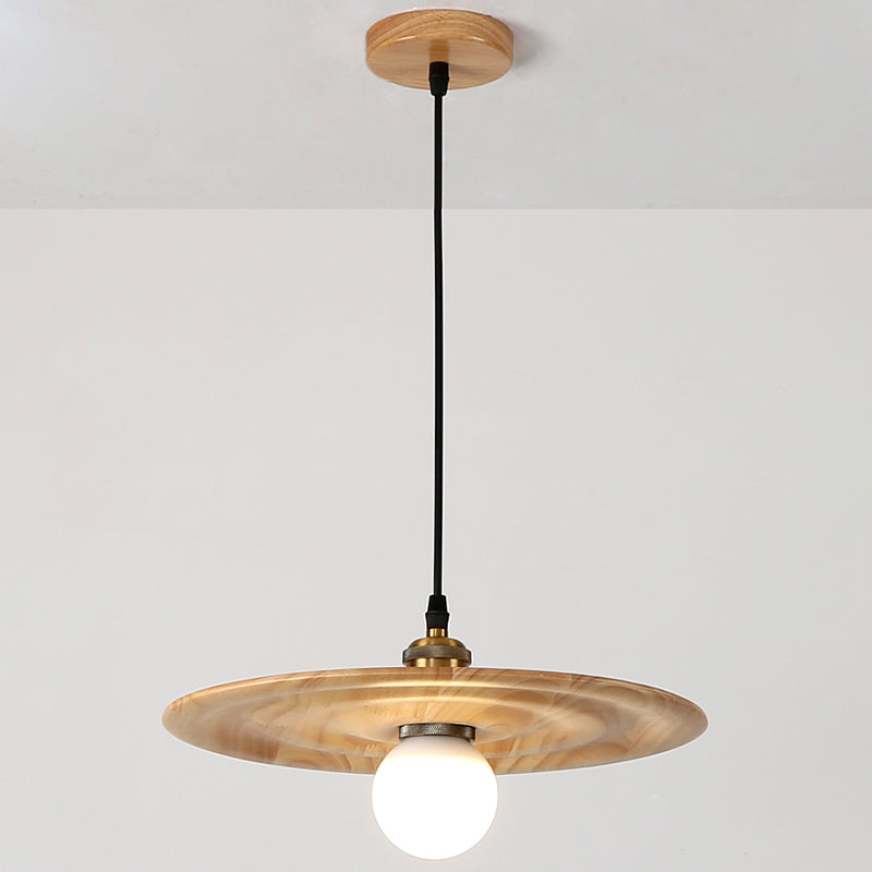 Moderne creatieve single hanging lamp houten schuur hanglamp voor eetkamer