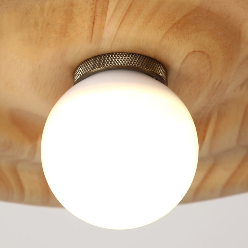 Moderne creatieve single hanging lamp houten schuur hanglamp voor eetkamer