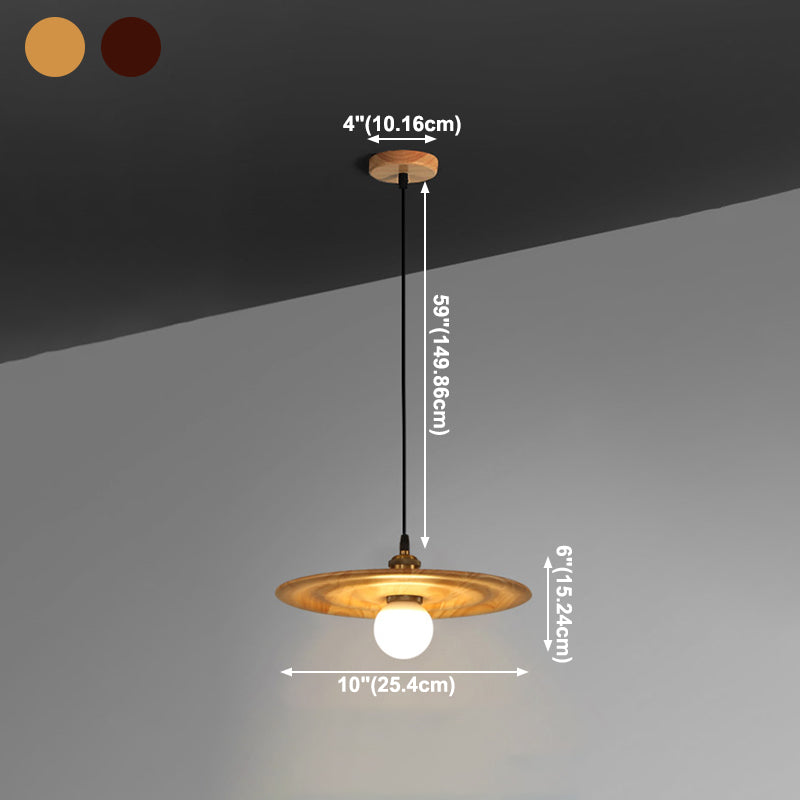 Moderne creatieve single hanging lamp houten schuur hanglamp voor eetkamer