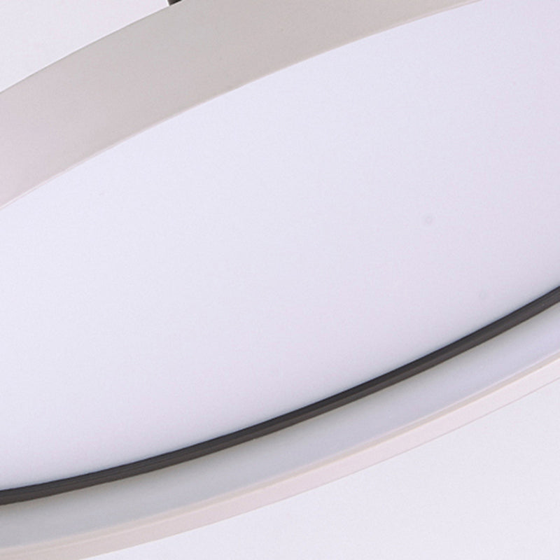 Moderne minimalistische LED -hangende lamp Aluminium cirkelvormige hanglamp met siliconen schaduw