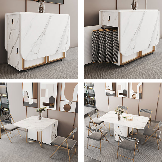 Eigentijdse stijl rechthoek eettafel vouwen eetkamer huismeubilair