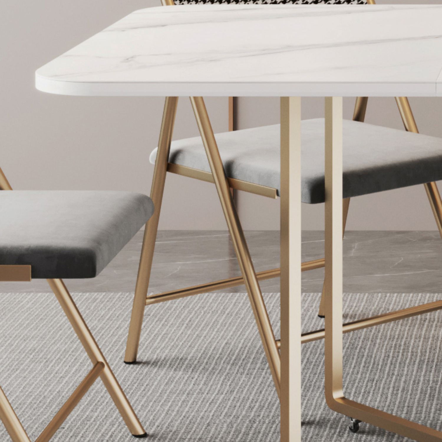 Eigentijdse stijl rechthoek eettafel vouwen eetkamer huismeubilair