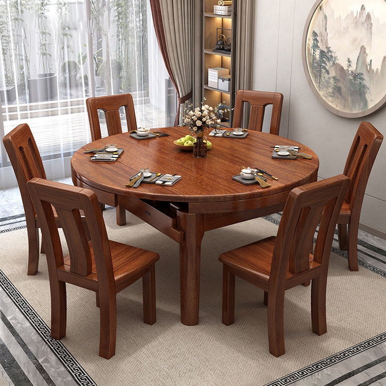 Solid Wood Mid-Century Modern Table Wood Top Table for Dining Room