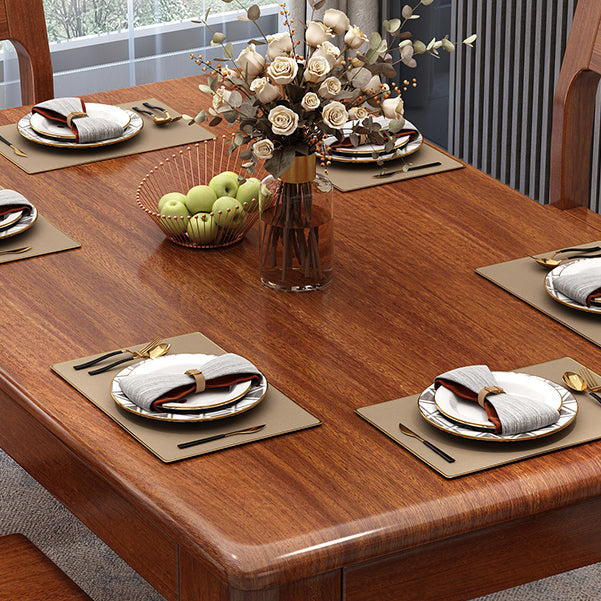 Solid Wood Mid-Century Modern Table Wood Top Table for Dining Room