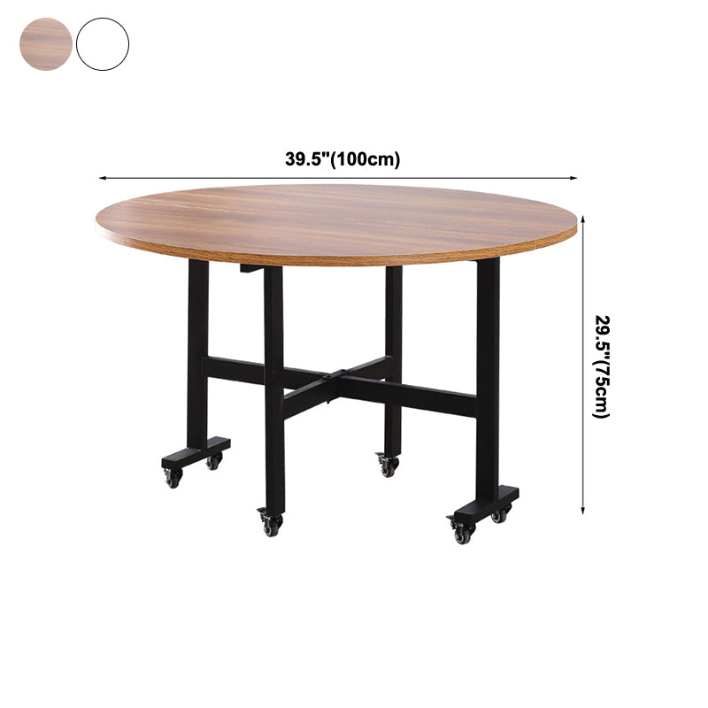 MDF Dining Table Mid-Century Modern Style Sled Base Table for Dining Room