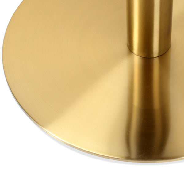 Mesa de lujo tradicional de metal con base de pedestal para cocina y comedor