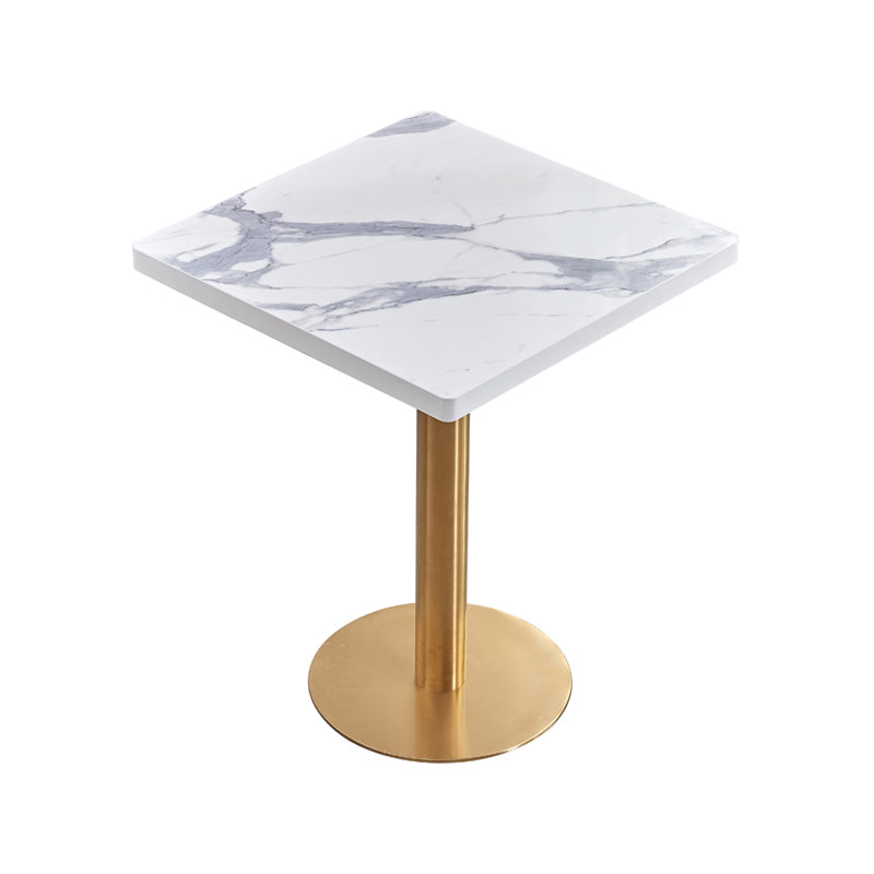 23.6-inch Traditional Luxury Table Dining Metal Pedestal Table