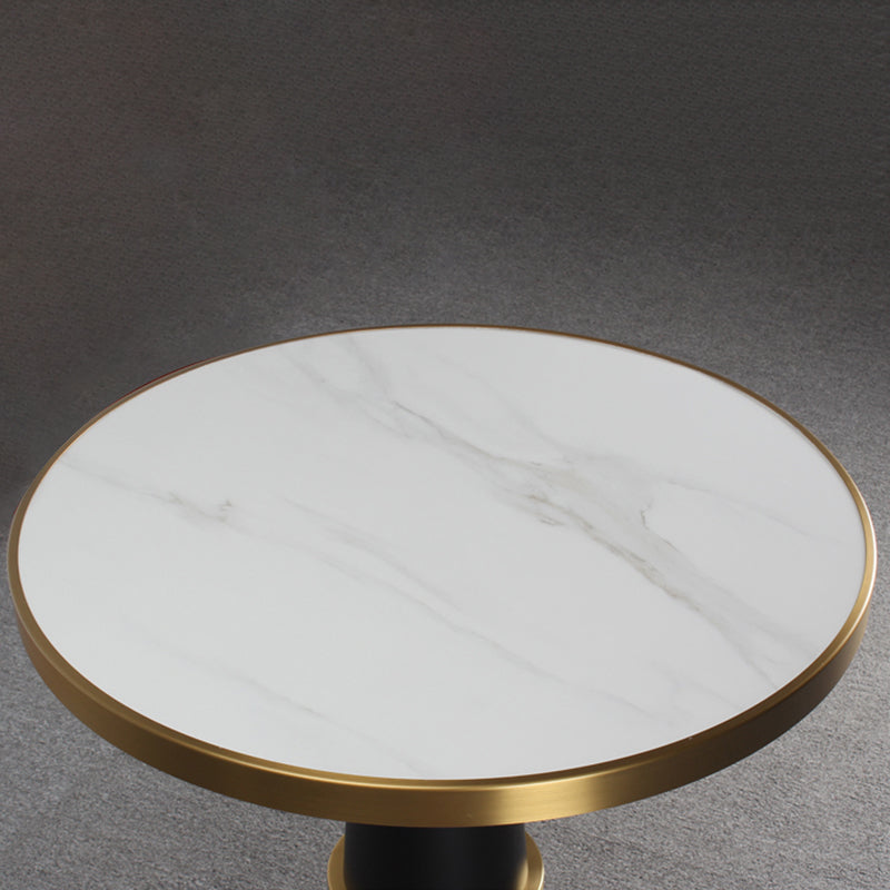 23.6-inch Traditional Luxury Table Dining Metal Pedestal Table