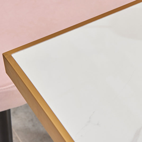 23.6-inch Traditional Luxury Table Dining Metal Pedestal Table