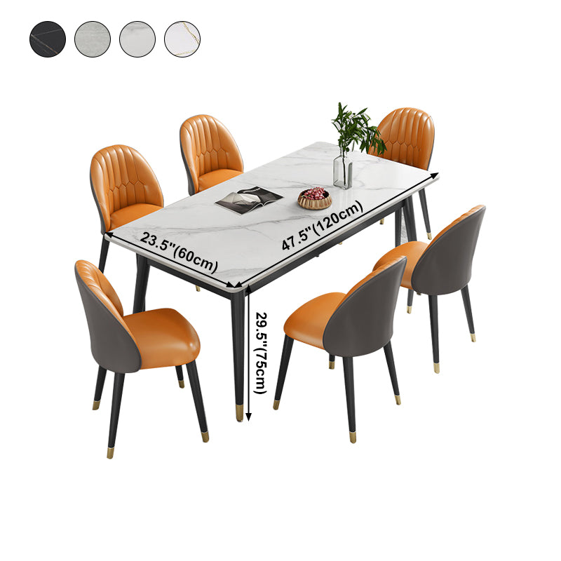 Eigentijdse stijl eettafel stenen eettafel rechthoek voor eetkamer