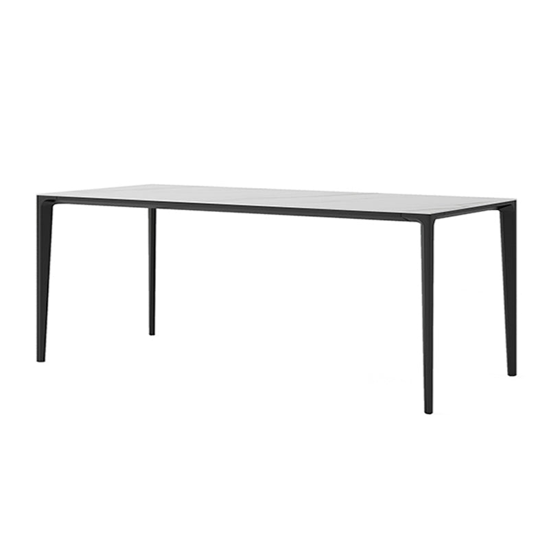 Contemporary Rectangle 4-foot Home Furniture Stone Dining Site Table for Indoor