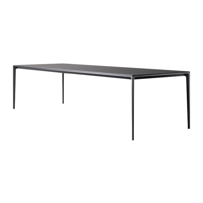 Contemporary Rectangle 4-foot Home Furniture Stone Dining Site Table for Indoor