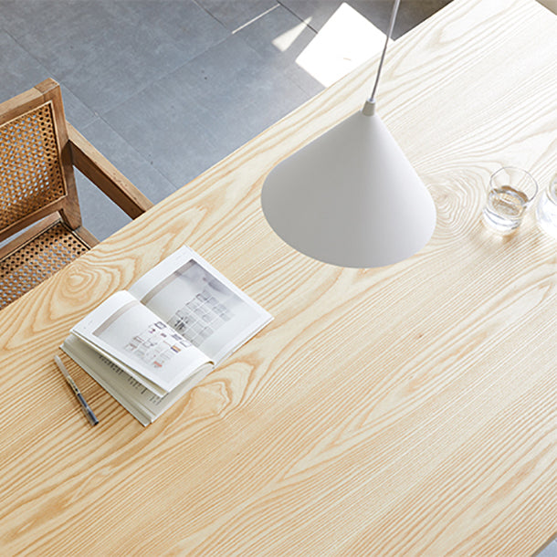 Mesa de comedor rectangular acrílica Mesa de madera para comedor para comedor