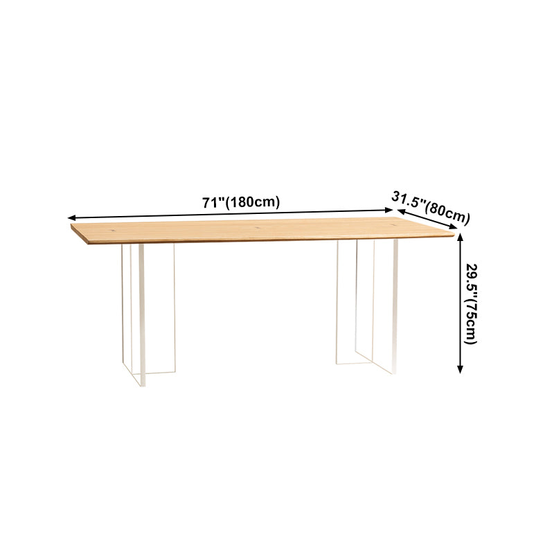 Mesa de comedor rectangular acrílica Mesa de madera para comedor para comedor