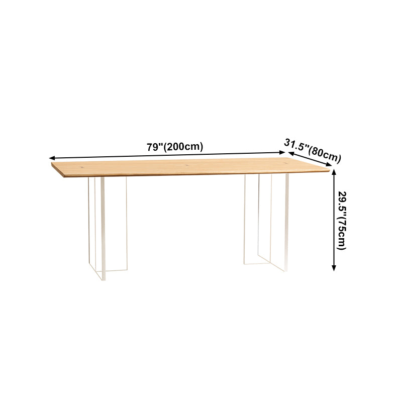 Mesa de comedor rectangular acrílica Mesa de madera para comedor para comedor