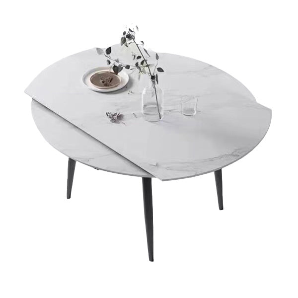 Mesa de mesa de piedra redonda de estilo simplicidad para comedor para comedor