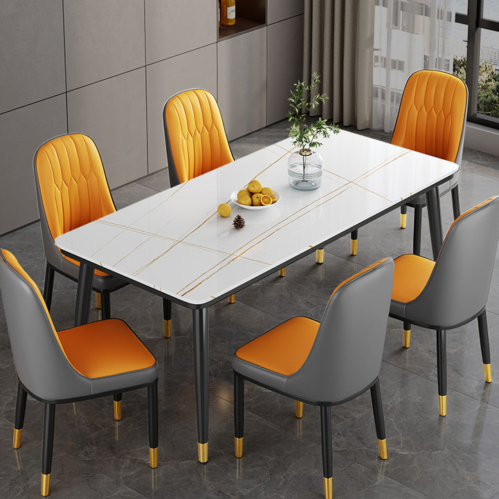 Table à manger de la table de pierre fritté standard industrielle avec base de 4 jambes