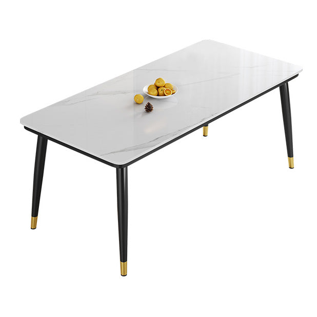 Table à manger de la table de pierre fritté standard industrielle avec base de 4 jambes