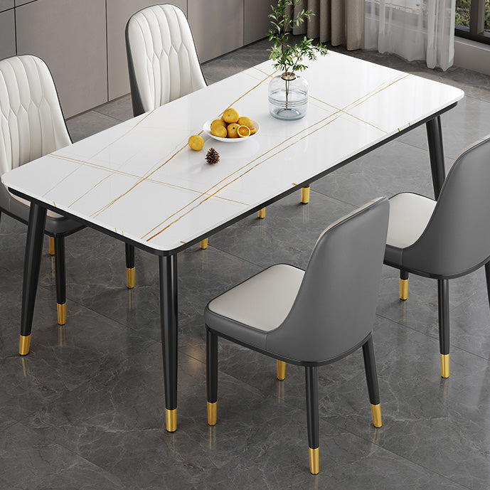 Table à manger de la table de pierre fritté standard industrielle avec base de 4 jambes