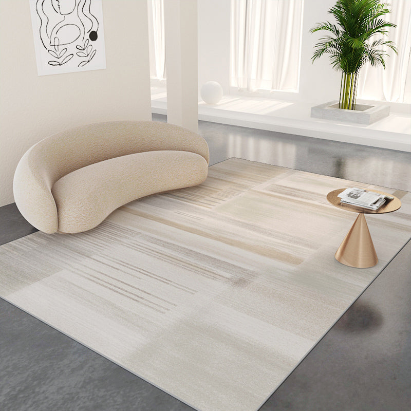 Tapis moderne gris en PVC, bloc de couleurs, avec envers antidérapant, pour la décoration de la maison