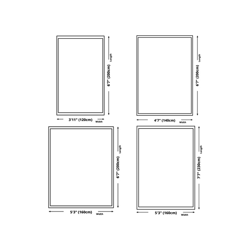 Khaki Modern Rug Polyester Curve Indoor Rug Non-Slip Backing Rug for Home Decor