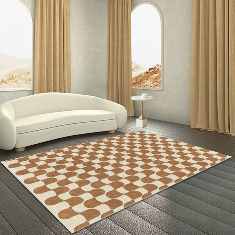 Tapis moderne de tapis à imprimé Harlequin Polyester Tapis résistant aux taches pour le salon