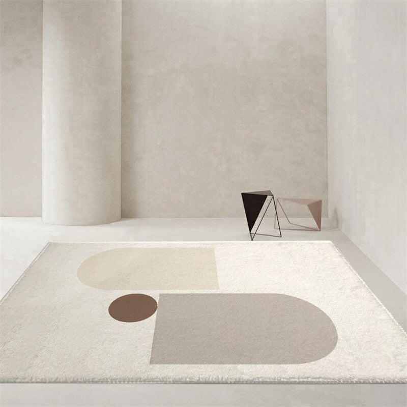 Tapis graphique moderne tapis polyester tapis de tapis d'intérieur résistant aux taches pour le salon