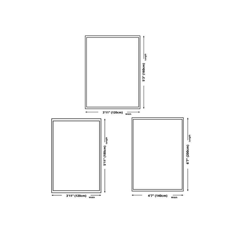 Modern Graphic Pattern Rug Polyester Indoor Carpet Stain Resistant Carpet for Home Decoration