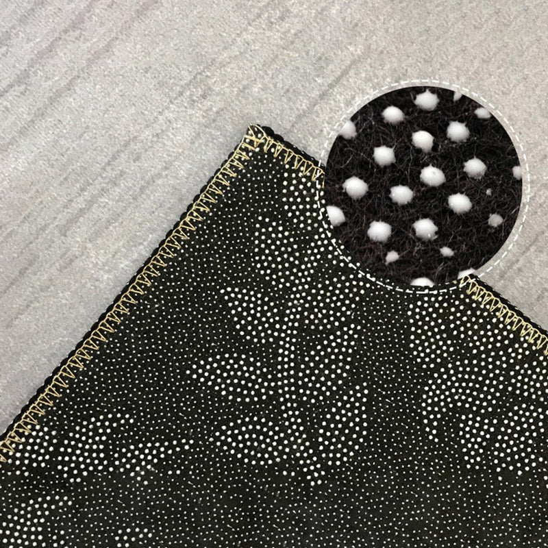 Light Gold Feather Rug Polyester Modern Rug Non-Slip Backing Rug for Home Decor