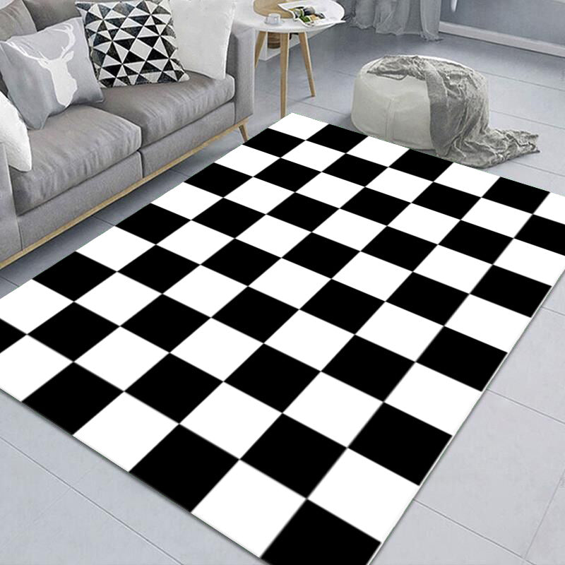 Rapis simple de tapis simple en polyester tapis de support sans glissement pour le salon