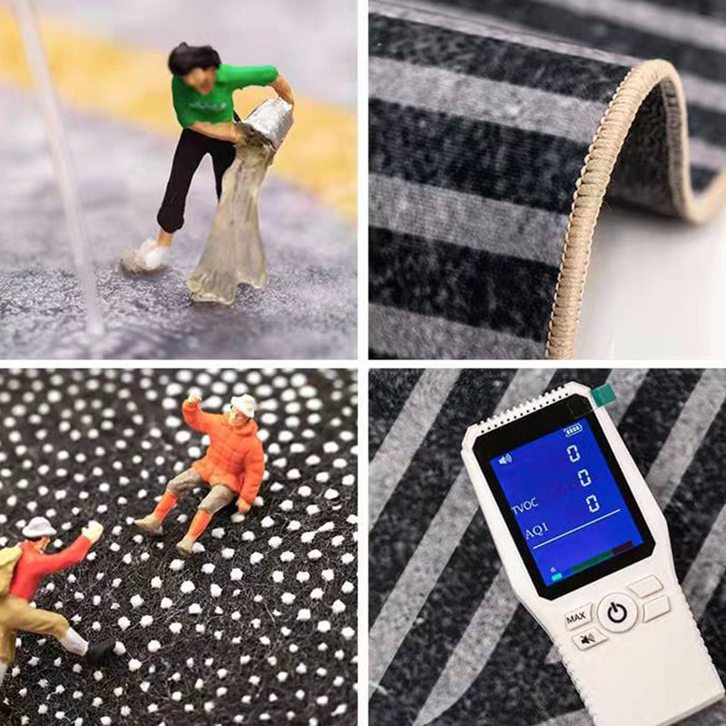 Alfombra gráfica de alfombra moderna gris alfombra de respaldo sin deslizamiento para el salón