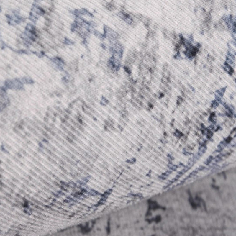 Gray Modern Carpet Polyester Graphic Carpet Non-Slip Backing Carpet for Drawing Room