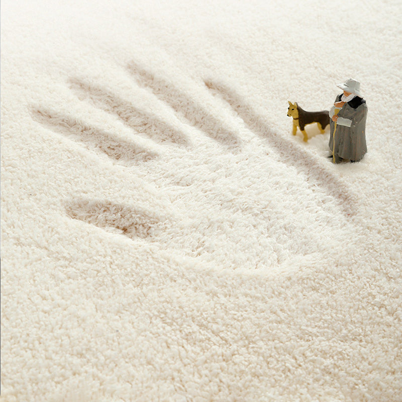 Dark Blue Flower Carpet Polyester Simple Carpet Washable Carpet for Drawing Room